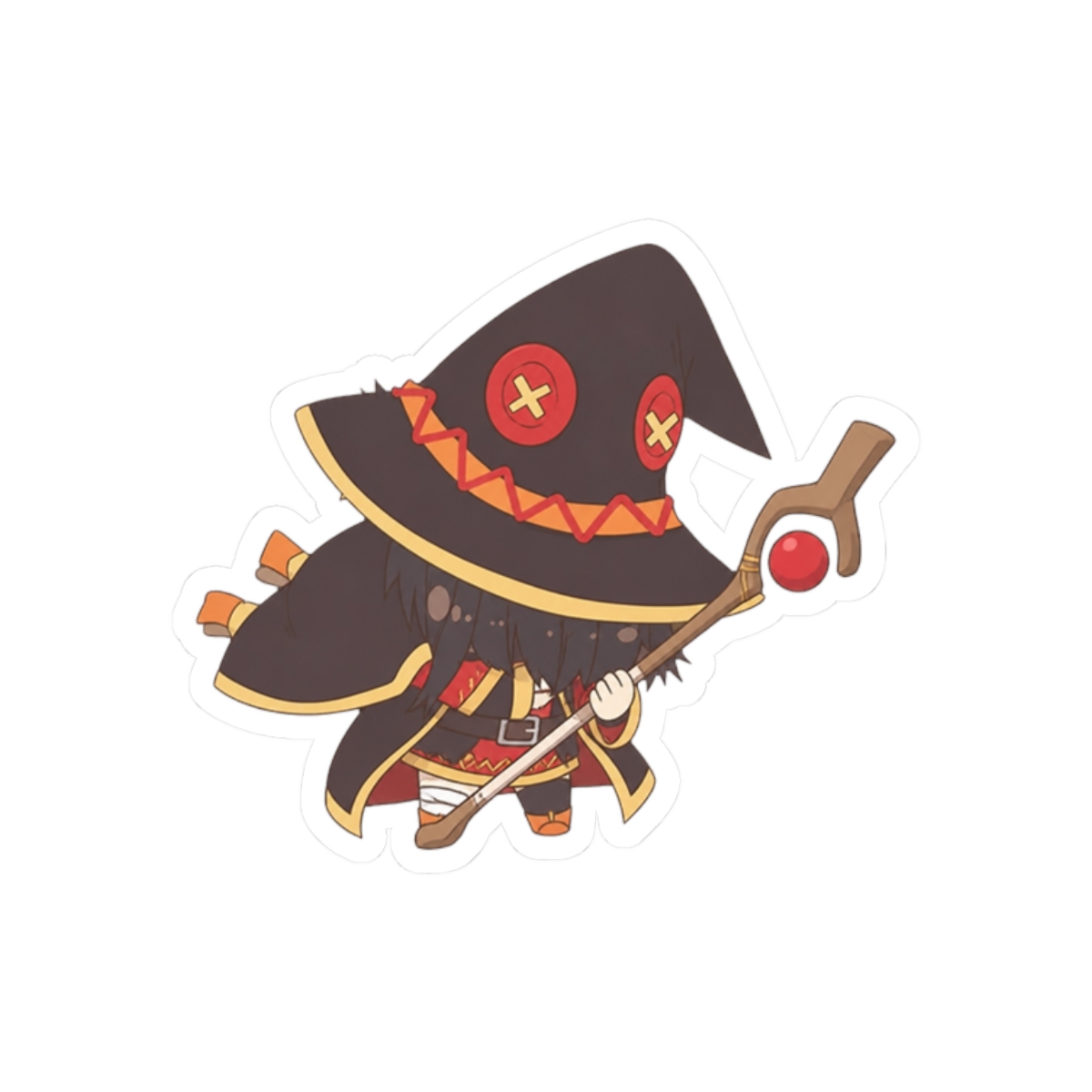 KonoSuba - Megumin Sticker - Sticker Graphic - Waterproof - Fade Resistant Die Cut - alternate angle 3, merchandise