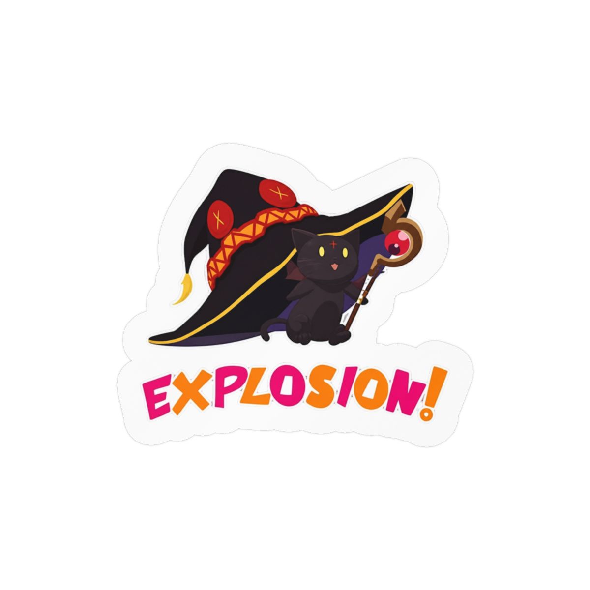 Konosuba Chomusuke - Explosion!!! Waterproof Vinyl Window Bumper Sticker Decal 5"