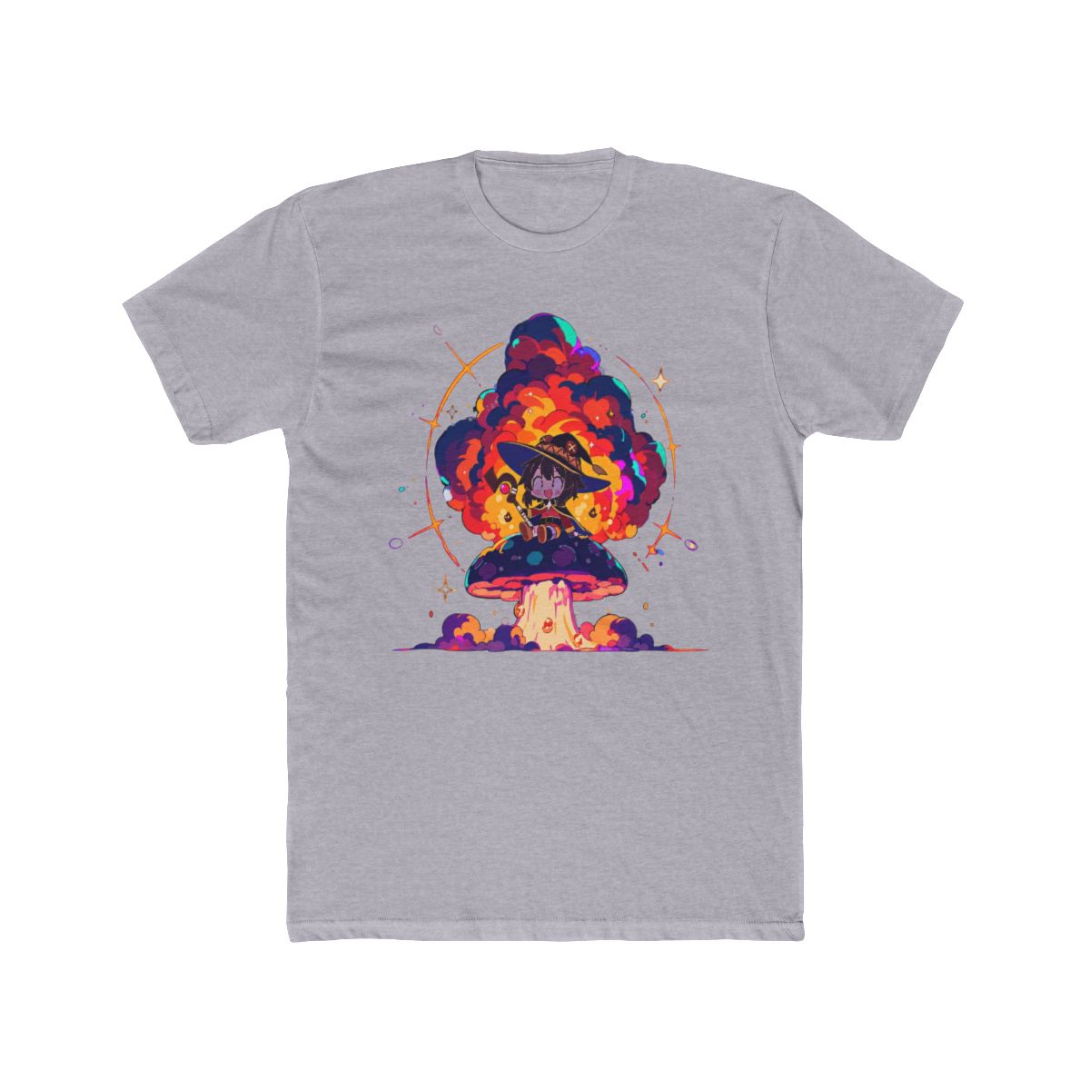 Megumin With Explosion And Mushroom T Shirt | Konosuba - alternate angle 5, merchandise