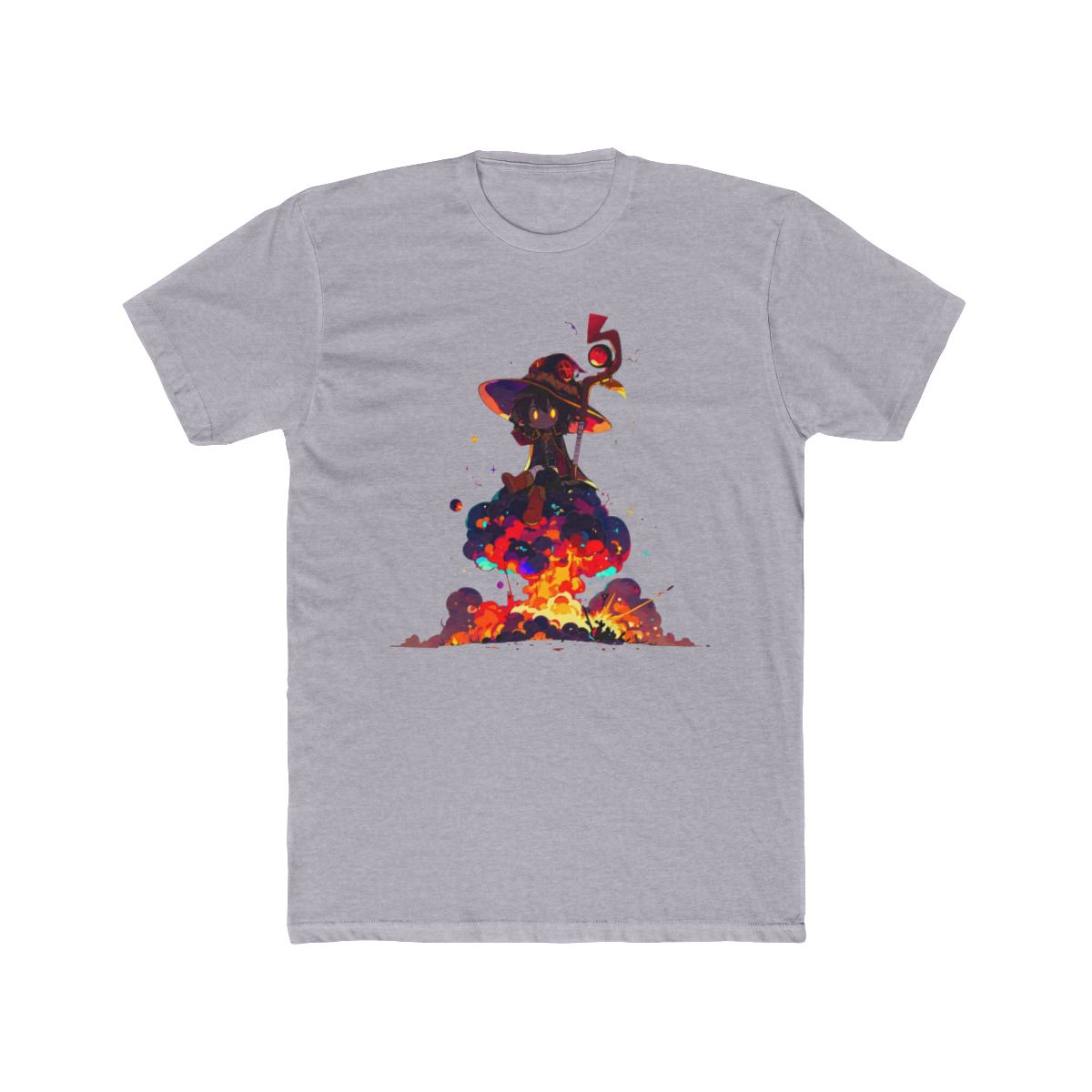 Megumin On Colorful Explosion T Shirt | Konosuba - alternate angle 5, merchandise